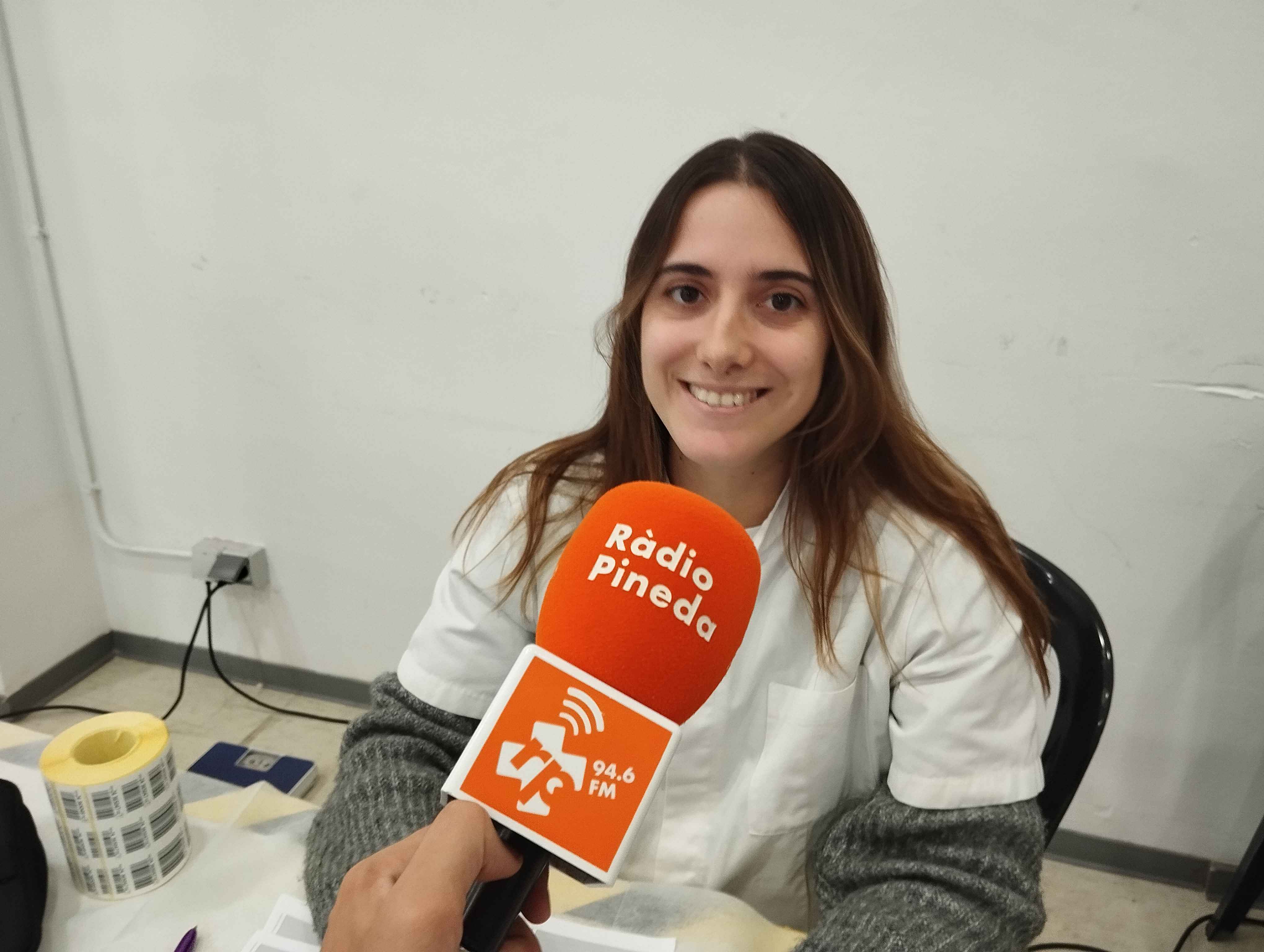 Julia Saperas a la campanya de Pineda